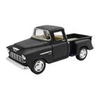 Miniatura Chevy Stepside 1955 Kinsmart 1/32 Metal e Fricção Preto Fosco