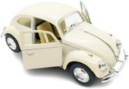 Miniatura Coleção Fusca Bege 1967 Clássico Escala 1/32 - Kinsmart