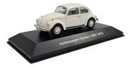 Miniatura Coleção Volkswagen Fusca 1500 1973 Branco 1:43
