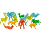 Miniatura Colecionável Zoológico Colorido 12 PCS