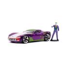 Miniatura Corvette Stingray 2009 Com Minifigura Coringa Jada - Geral