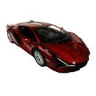 Miniatura de carro Lamborghini Sian, Vermelho, Escala 1/40