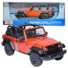 Miniatura De Ferro Jeep Wrangler 2014 22cm 1/18 Maisto