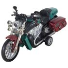 Miniatura de ferro moto custom para viagem