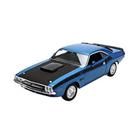 Miniatura Dodge Challenger T/A 1970 Wely 1/32 Metal e Fricção Azul