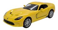 Miniatura Dodge Viper Gts 2013 Amarelo Metal 1:36 - Kinsmart