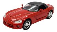 Miniatura Dodge Viper Srt 10 2003 Vermelho Metal Welly 1:38