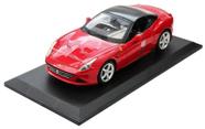 Miniatura Ferrari California T Vermelha (topo superior fechado) - Escala 1:18 - Bburago 18-16003