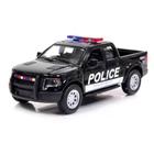 Miniatura Ford F-150 SVT Raptor 2013 Kinsmart 1/46 Metal e Fricção Police Preto