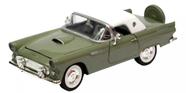 Miniatura Ford Thunderbird 1956 Verde Com Branco 1/24 - Motormax