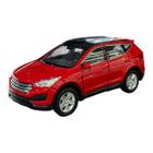 Miniatura Hyundai Santa Fé Vermelho Metal Welly 1:36