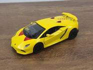 Miniatura Lamborghini Sesto Elemento Kinsmart 138 Metal e Fricção Amarelo