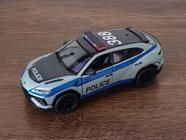 Miniatura Lamborghini Urus Permante Edition Kinsmart 1/40 Metal e Fricção Prata Policia