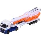 Miniatura Majorette Mercedes Benz Actros c/ Foguete Spacefleet 1/64