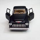 Miniatura Metal Chevrolet Chevy Stepside Preto 1955 KT5330DM