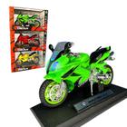 Miniatura Moto De Brinquedo Com Som E Acende Farol Metal