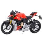 Miniatura Moto Ducati Super Naked V4 S 1/18 Vermelho Maisto 35300