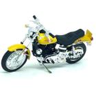 Miniatura Moto Harley Davidson Fxs Low Rider 1977 S38 1/18 Amarelo Maisto 31360