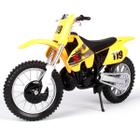 Miniatura Moto Suzuki Rm 250 1/18 Amarelo Maisto 35300