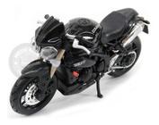 Miniatura Moto Triumph Speed Triple 2011 Preta Burago 1/18