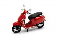 Miniatura Moto Vespa Coleção California Cycle 1:18 Vermelho