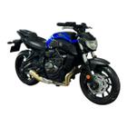 Miniatura Moto Yamaha MT07 Azul Maisto 1:18