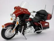 Miniatura Motocicleta 1/12 Harley Davidson Custom 2013 Flhtk Glide Ultra Vermelha Maisto 32320