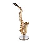 Miniatura Saxofone Alto Dourado Em Metal Mini Sax Decoração