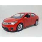 Miniatura Toyota Corolla Fricção Metal Die Cast 12 cm Vermelho