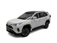 Miniatura Toyota Rav4 Branco Liga Som E Luz Metal 1:32