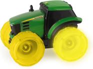 Miniatura Trator John Deere Monster Treads Roda Com Luzes