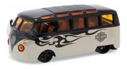 Miniatura Volks Kombi Van Samba Custom Harley Davidson 1/25 - Maisto