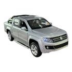 Miniatura Volkswagen Amarok Prata Acende Luz/Som Metal 1:32