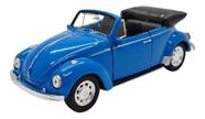 Miniatura Volkswagen Fusca 1967 Conversível Azul Metal 1:32