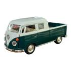 Miniatura Volkswagen Kombi Picape Cab Dupla Verde 1:32