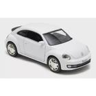 Miniatura Volkswagen New Beetle Branco 2012 Metal Escala1:32 - RMZ CITY