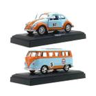 Miniaturas California Action Volkswagen Fusca e Kombi Gulf - California Toys