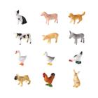 Miniaturas Realistas de Animais de Fazenda - 12 Peças em PVC - Figuras Educacionais