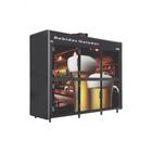 Minicamara de Refrigeração para Bebidas RF-059-Plus em Aço Galvanizado c/ Portas Cegas - Frilux