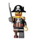 Minifigura LEGO Capitão Pirata Brickbeard Redbeard (2009)