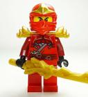 Minifigura LEGO Ninjago Kai ZX com armadura e espada de dragão