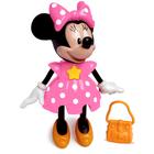 Minnie Rosa com Som Articulada 26cm Brinquedo infantil Elka