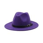 Mistura De Lã Preta Masculina Moda Jazz Chapéu Verão Primavera Ao Ar Livre Casual X Xl Fedoras