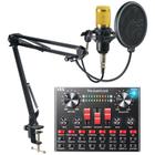 Misturador de áudio, Podcast Equipmento V8s Audio Karaoke Bluetooth Mixer Microphone