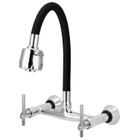 Misturador Gourmet Flexível de Cozinha Parede Preto C61