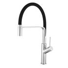 Misturador Monocomando Cozinha de Mesa Bica Alta Cano Flexível Color Black - Leão