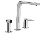 Misturador Monocomando Cozinha De Mesa Bistro Com Ducha Manual Docol 00647306