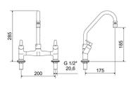 Misturador para Cozinha de Balcão 3006 Uni Meber