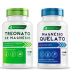 Mix Magnesio L Treonato + Magnesio Quelato Puro Alta Absorção 500mg 240Cáps Ecomev