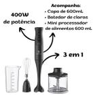Mixer 3 em 1 Electrolux 400W Função Turbo EIB10 Preto